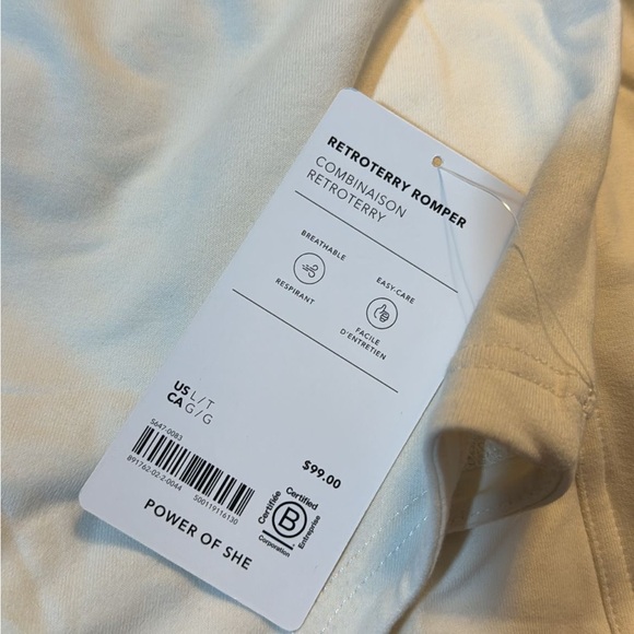 Athleta Retroterry Romper // Magnolia White - Picture 8 of 8